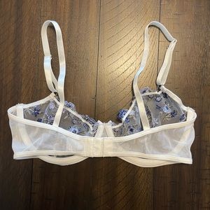 Lace Blue Flower Bralette